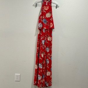 Romeo and Juliet Couture Floral Backless Jumpsuit SZ X-Small